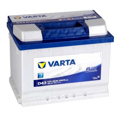 Varta Blue Dynamic D43 5601270543132 akkumulátor, 12V 60Ah 540A B+ EU, magas